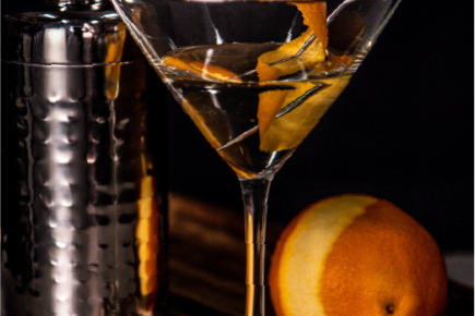 Martini elderflower collins